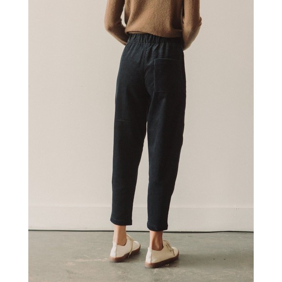 7115 Corduroy Elastic Pull-Up Trouser, Navy Black. Unisex Sz XSmall. Orig. $200. - Picture 2 of 12